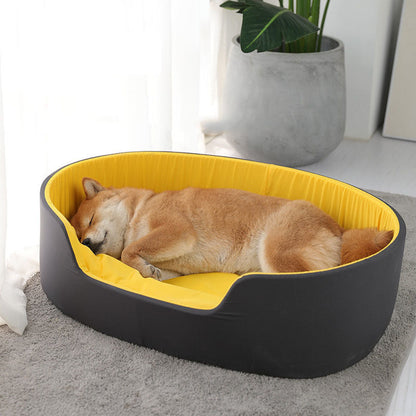 Bequemes Katzen- und Hundebett – Waschbares Ganzjahresbett für tiefe Träume