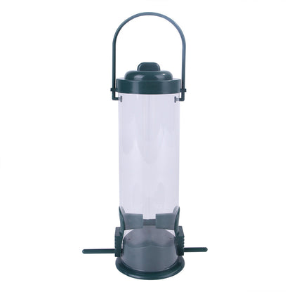 Hängefutterstation für Vögel – Outdoor Futtersäule aus Kunststoff und Metall