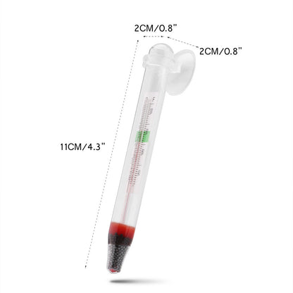 Aquarium Thermometer – Schwimmendes Glas-Wasserthermometer für Fischbecken