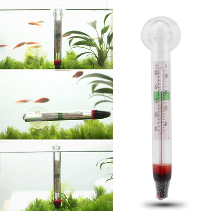 Aquarium Thermometer – Schwimmendes Glas-Wasserthermometer für Fischbecken