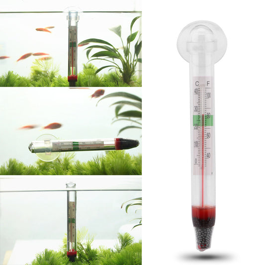 Aquarium Thermometer – Schwimmendes Glas-Wasserthermometer für Fischbecken