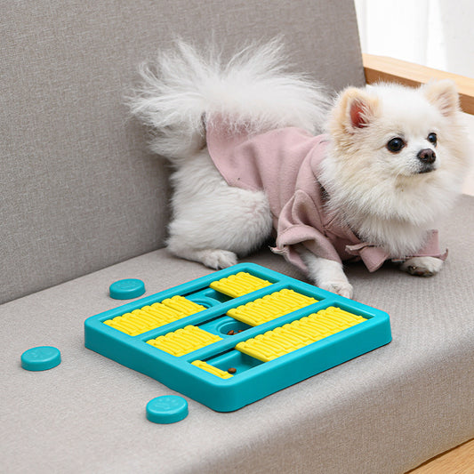 Schiebespielzeug für Hunde – Intelligentes Leckerli-Spiel zur langsamen Fütterung
