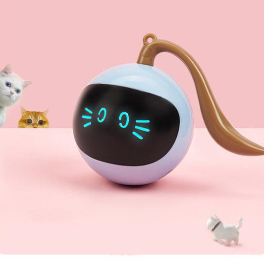 Fofos Magic LED-Rollball für Katzen – Farbiger 360° Smartball mit Bewegungssensor