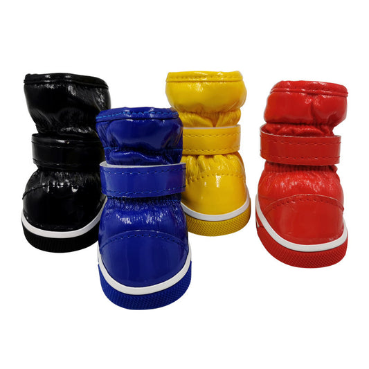 Bunte Ski-Hundeschuhe | Gefütterte Boots in 4 Farben für den Winter