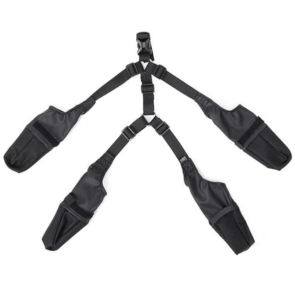 Wasserdichte Hundeschuhe mit Anti-Rutsch-Sohle | 4er-Set in Schwarz