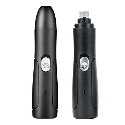 Elektrischer Nageltrimmer mit USB-Ladekabel – Schwarz & Weiss