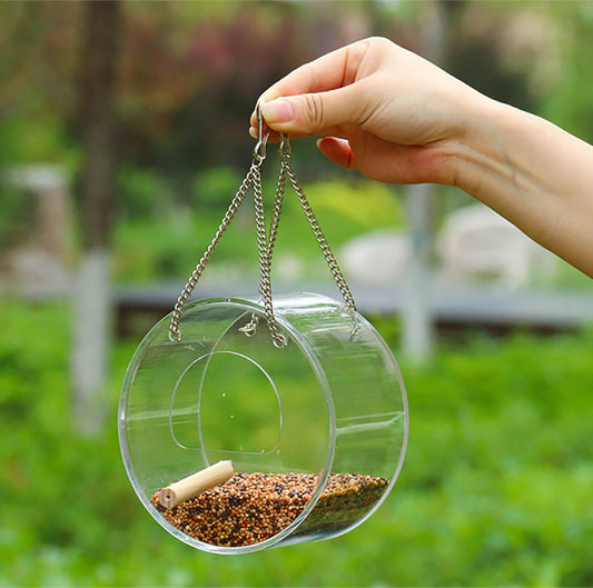 Acryl Futtersilo für Vögel – Transparente Futterbox mit 1000ml Volumen