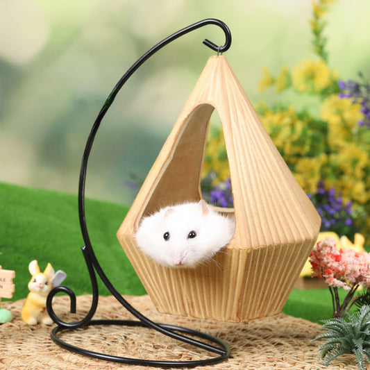 Hamster Hängematte und Schaukelhaus – Keramik-Versteck für Mäuse & Kleintiere