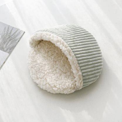 Cordbett für Kleintiere – Weiches Hamsterbett aus Cord und Baumwollsamt
