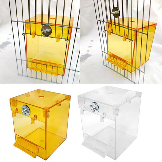 Externe Vogelbadewanne – Transparente Acryl-Badewanne für kleine Vögel