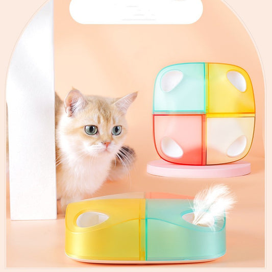 Automatisches Feder-Spielzeug für Katzen – Elektrisch & Wiederaufladbar mit Bewegungssensor