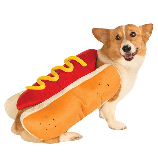 Lustiges Hot-Dog-Kostüm für Hunde – Halloween Outfit für Hunde & Katzen