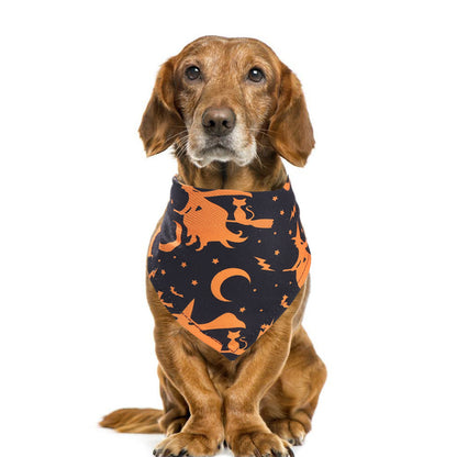 Halloween-Halstuch für Hunde & Katzen | 7 Designs | Dreieckstuch