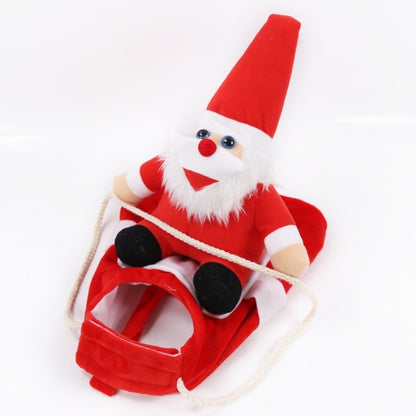 Wintermantel mit Santa Claus auf dem Rücken - für Hunde und Katzen