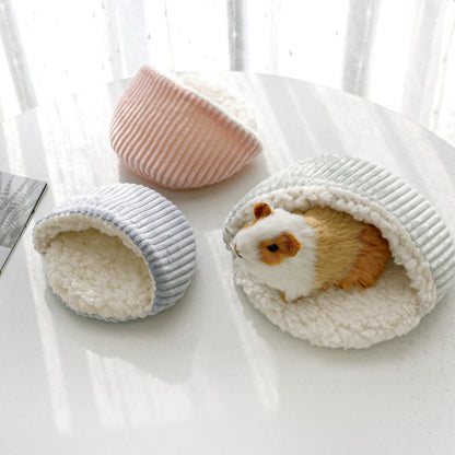 Cordbett für Kleintiere – Weiches Hamsterbett aus Cord und Baumwollsamt