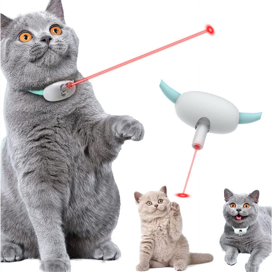 Laser-Spielzeug-Halsband für Katzen – USB-aufladbar & smart