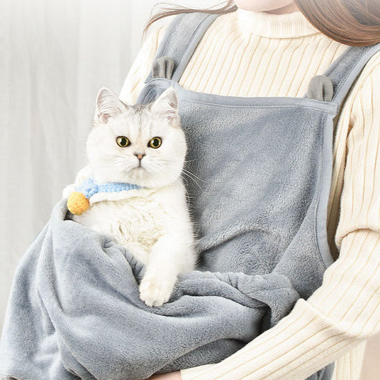 Katzen-Schürze aus Plüsch – weiches Anti-Kratz-Camisole für Haustiere