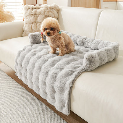 Winterliche Plüschmatte – Dicke, thermische und rutschfeste Matte für Hunde und Katzen