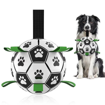 Interaktiver Hunde-Fussball – Robuster Spielball für Hunde & Outdoor-Spaß