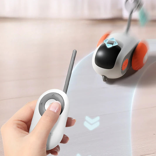 iMouse Remote-Controlled Cat Toy – Automatic Smart Car with Obstacle Avoidance & USB Charging