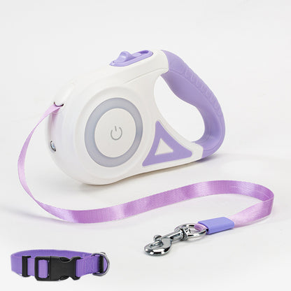 Automatic Retractable Dog Leash with Optional Collar – 3m & 5m Length