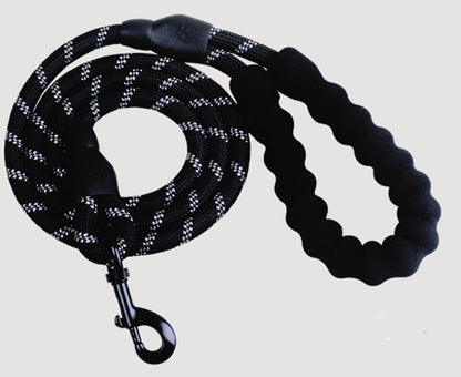 Reflektierende Hundeleine (versch. Farben) – Robuste Nylon-Leine mit Anti-Rutsch-Griff