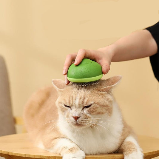 Avocado und Zitrone Katzenbürste – Fellpflege & Massage in einem