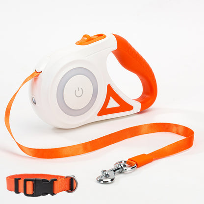 Automatic Retractable Dog Leash with Optional Collar – 3m & 5m Length